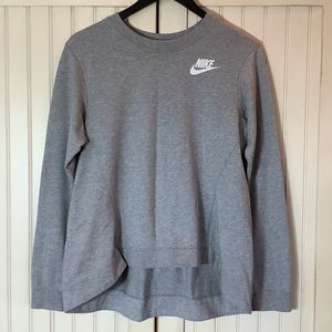 Nike Grey Hi Low Sweatshirt Sz S EUC